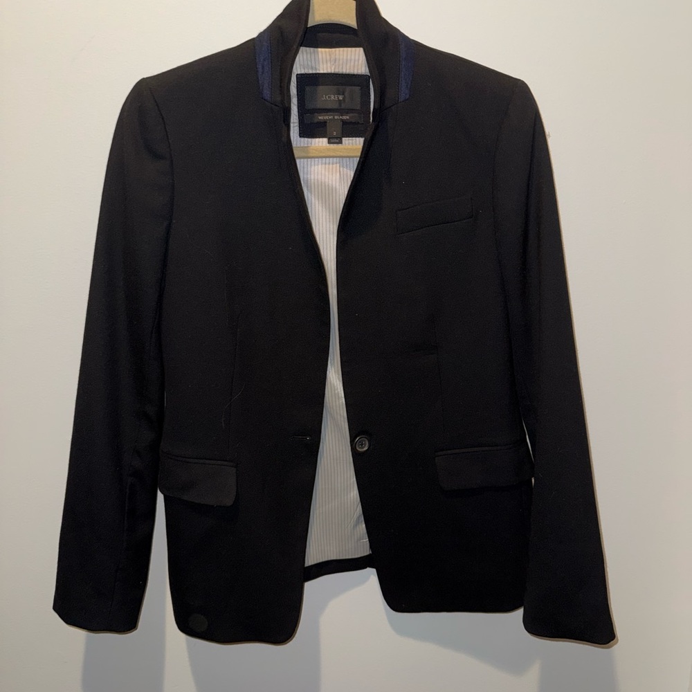 J. Crew Black Single-Button Men's Blazer